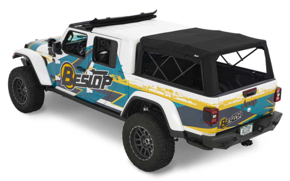 Мягкий кунг Supertop Truck 2 Premium Black Twill Jeep Gladiator JT 20-26 5' Bestop 7732617