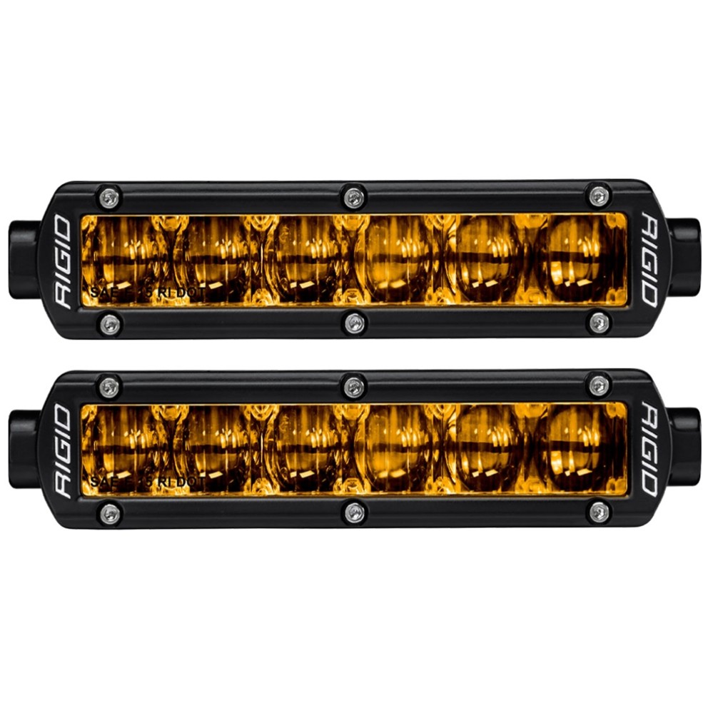 Светодиодная Led Балка 6" Желтый противотуманный свет SR-Series Pro Rigid Industries 906704