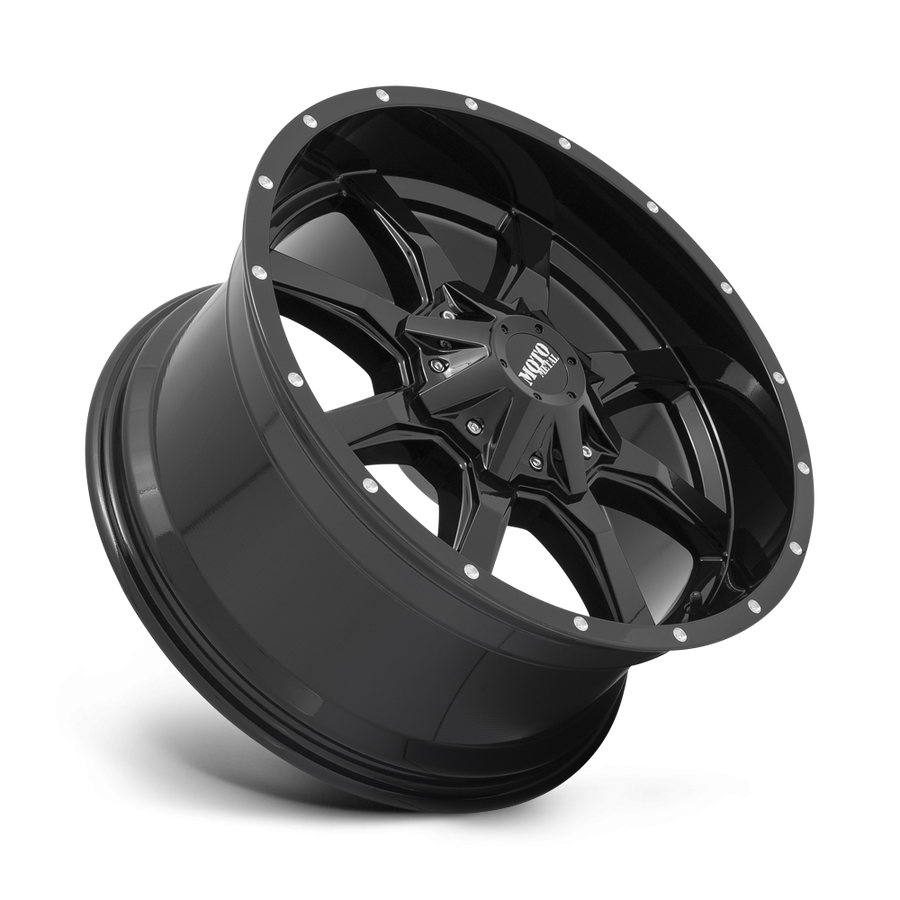 Moto Metal MO970212673A44N MO970 Wheel Gloss Black W/Milled Lip 20x12 -44