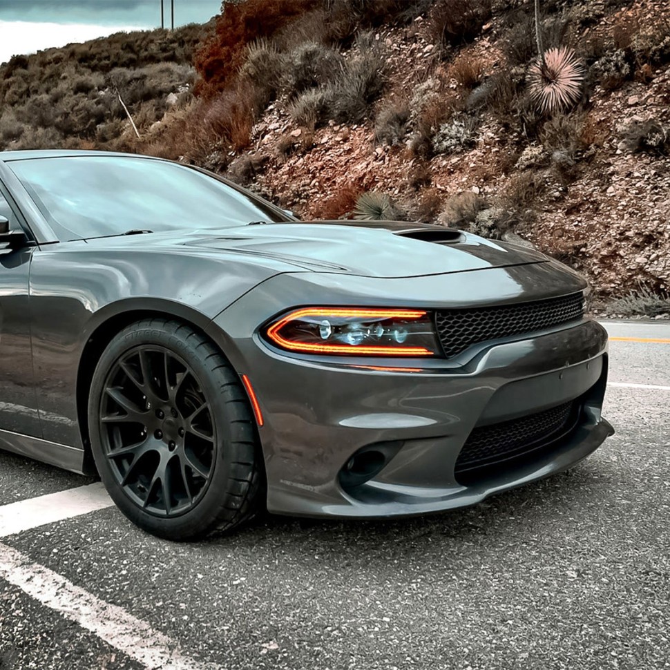 Комплект передних Led фар Dodge Charger 15-23 LUXX-Series AlphaRex 880599