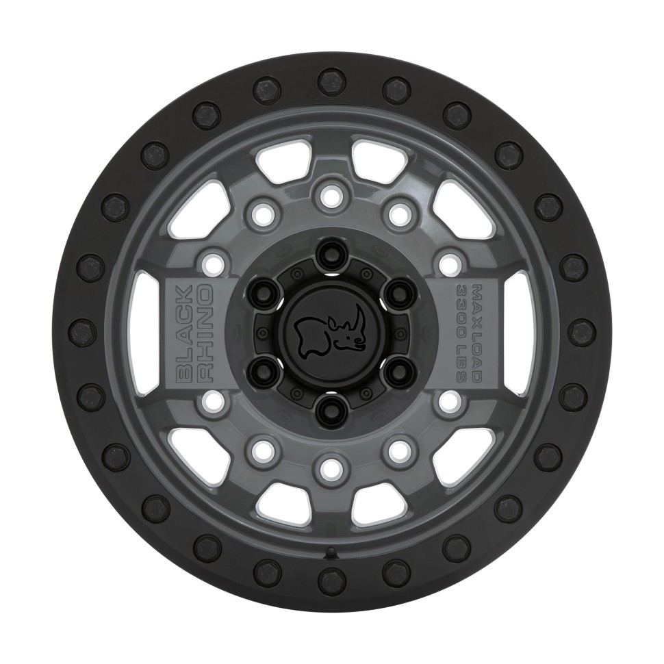 Колісний диск Black Rhino Avenger Beadlock Battleship Gray W/Black Hardware 17x8.5 ET-32 1785AVG-25127G71