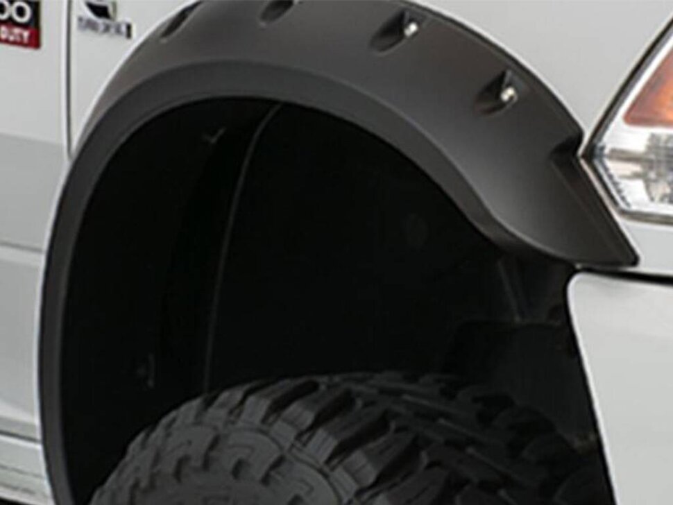 Bushwacker 40091-02 Max Coverage Fender Flares Set 2PC Front Chevrolet Silverado 1500/2500/Silverado 3500 14-19