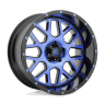 XD Wheels XD82021050524NBC Grenade Wheel Satin Black Mach Face W/Blue Tinted Clear Coat 20x10 -24