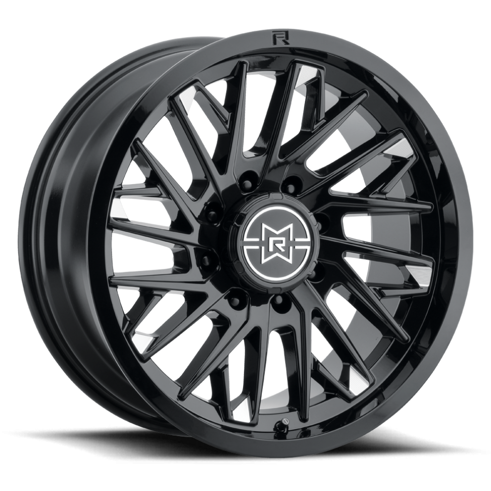 Raised Wheels MR80121088518N 801 Wheel Gloss Black Milled 20x10 Offset -18