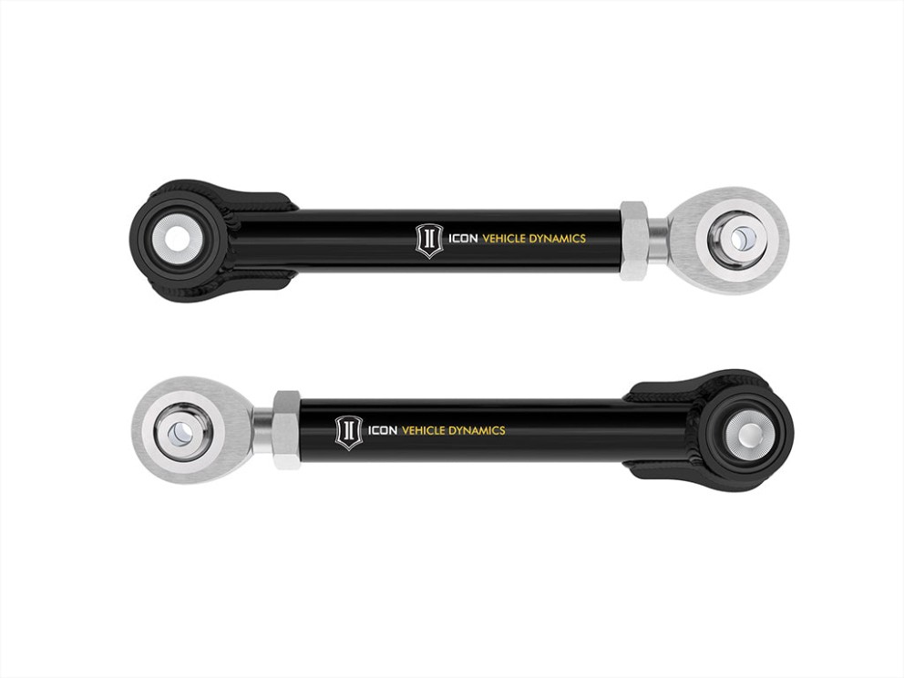 Icon Vehicle Dynamics 44100T Adjustable Rear Billet Upper Link Arms Ford Bronco 21-26