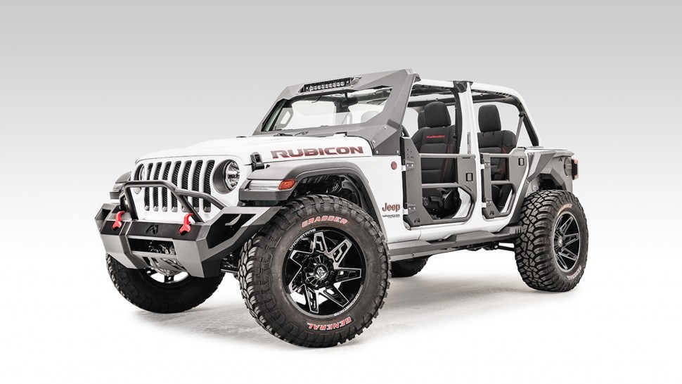 Літні трубні двері Jeep Wrangler JL 18-22 Fab Fours JL1032-1