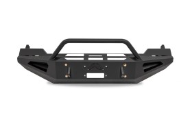 Передний бампер под лебёдку Dodge Ram 1500 13-24 Red Steel Fab Fours DR13-RS2462-1