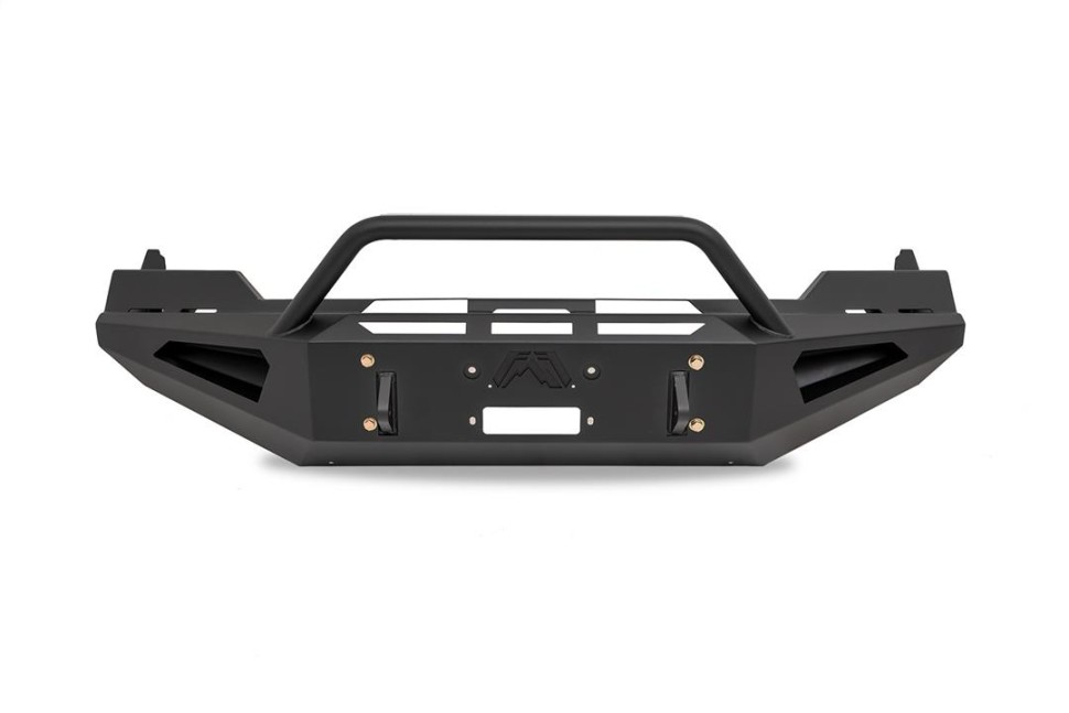 Передний бампер под лебёдку Dodge Ram 1500 13-24 Red Steel Fab Fours DR13-RS2462-1