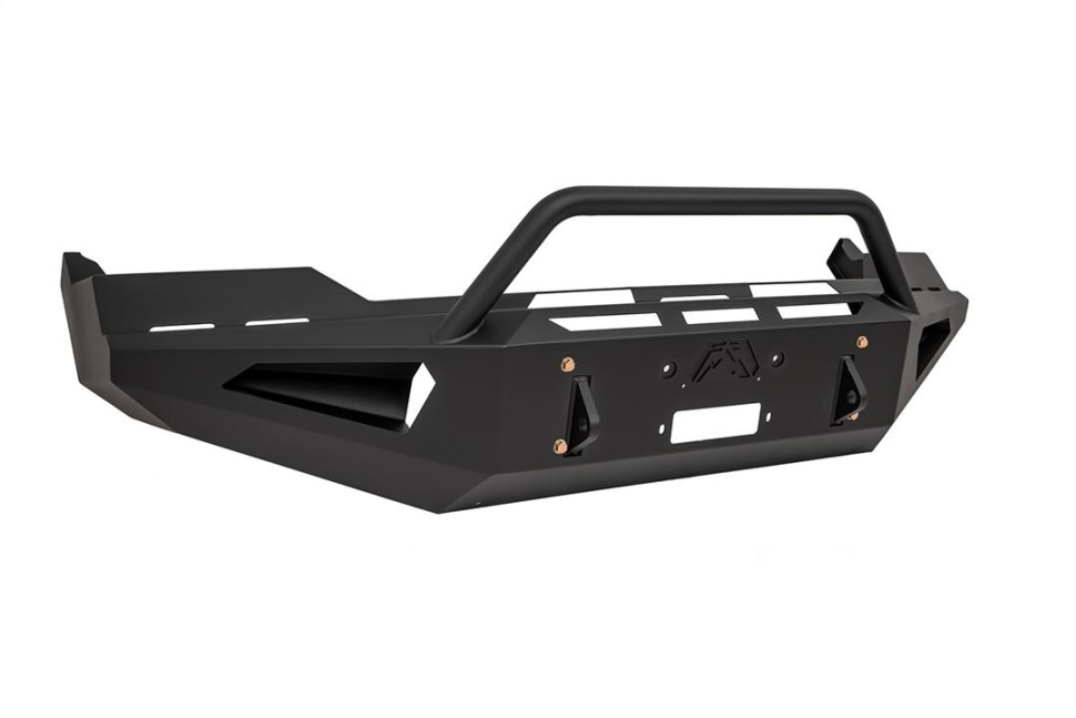 Передний бампер под лебёдку Dodge Ram 1500 13-24 Red Steel Fab Fours DR13-RS2462-1