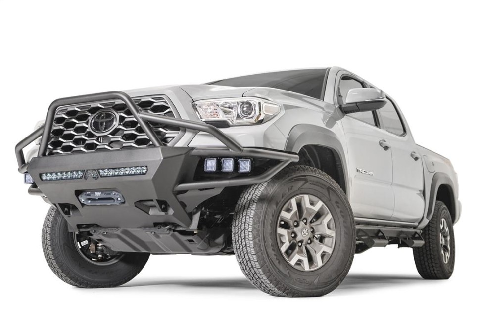 Передній бампер із центральною дугою Toyota Tacoma 16-23 Hybrid Fab Fours TB16-03-1