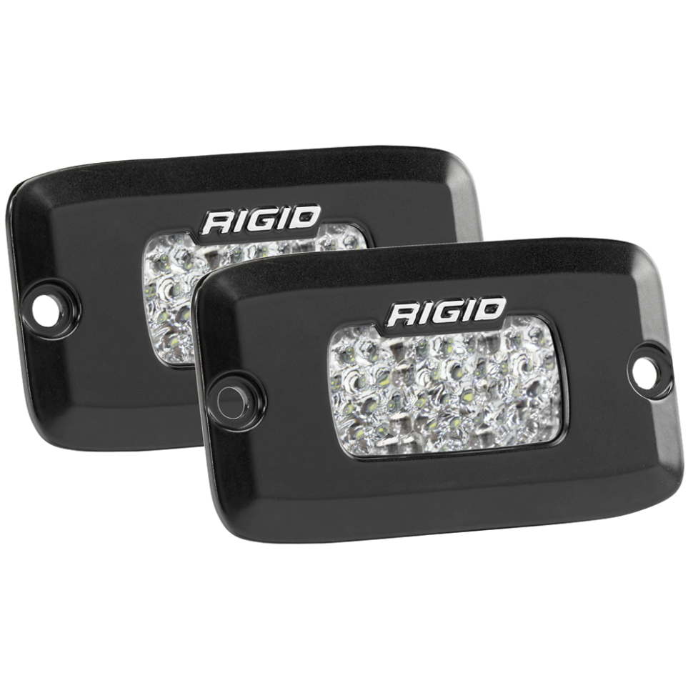 Rigid Industries 980013 SR-M Pro Diffused Light 2.5x4.5" Flush Mount Pair