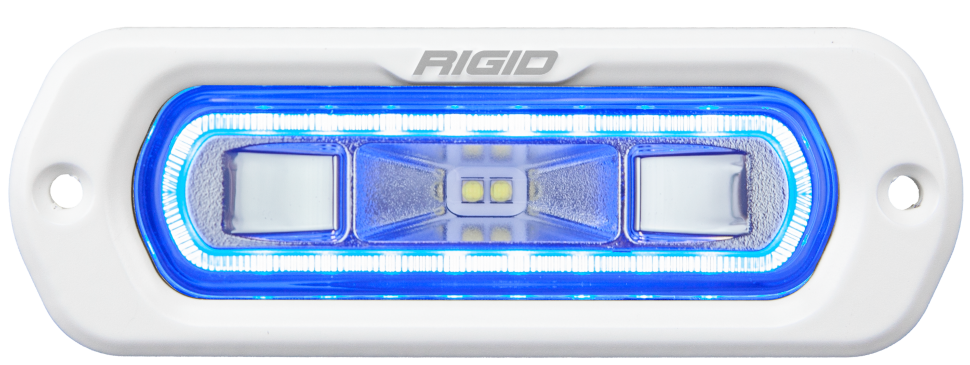 Rigid Industries 51201 SR-L Flush Mount Light W/Backlit White 4.5x1.5" Wide/Drive