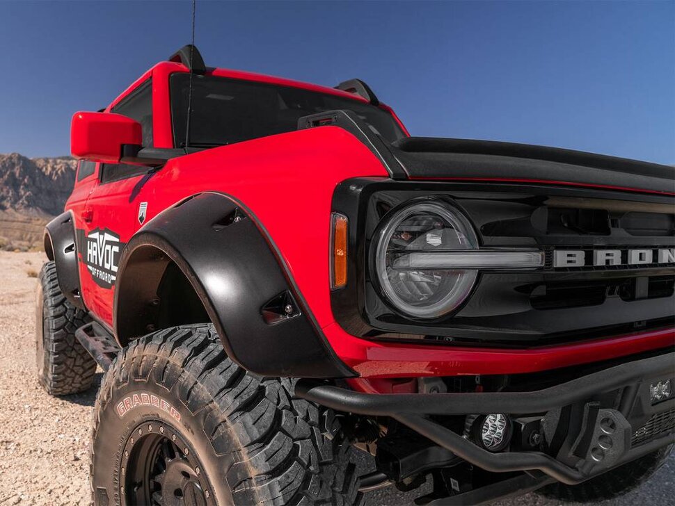 Bushwacker 20965-02 Pocket Style Fender Flares Set 4 PC Ford Bronco 21-25