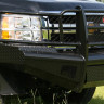 Передний бампер с защитной дугой Black Steel Chevrolet Silverado 2500/3500 07-10 Fab Fours CH08-S2060-1