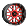 Колесный диск XD Wheels Grenade Satin Black Mach Face W/Red Tinted Clear Coat 20x10 ET-24 XD82021050524NRC