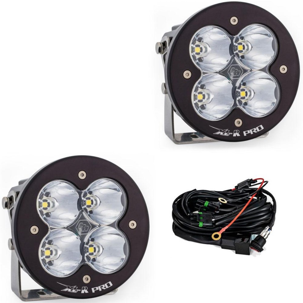 Baja Designs 537801 XL-R Pro 5.24x5.24" Spot LED Auxiliary Light Pod Pair