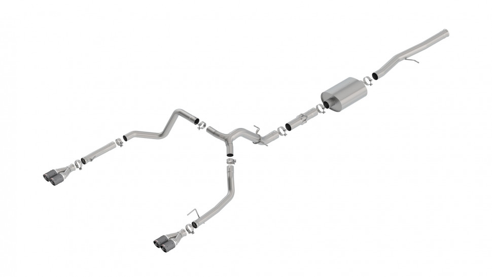 Borla 140776CF Cat-Back Exhaust System Chevrolet Silverado/GMC Sierra 1500 19-22