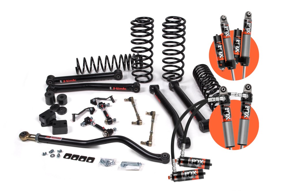 Лифт кит подвески 3.5" J-Konnect Jeep Wrangler JL 18-22 4Door с амортизаторами Fox 2.5 Elite/усиленные пружины JKS JSPEC124PES