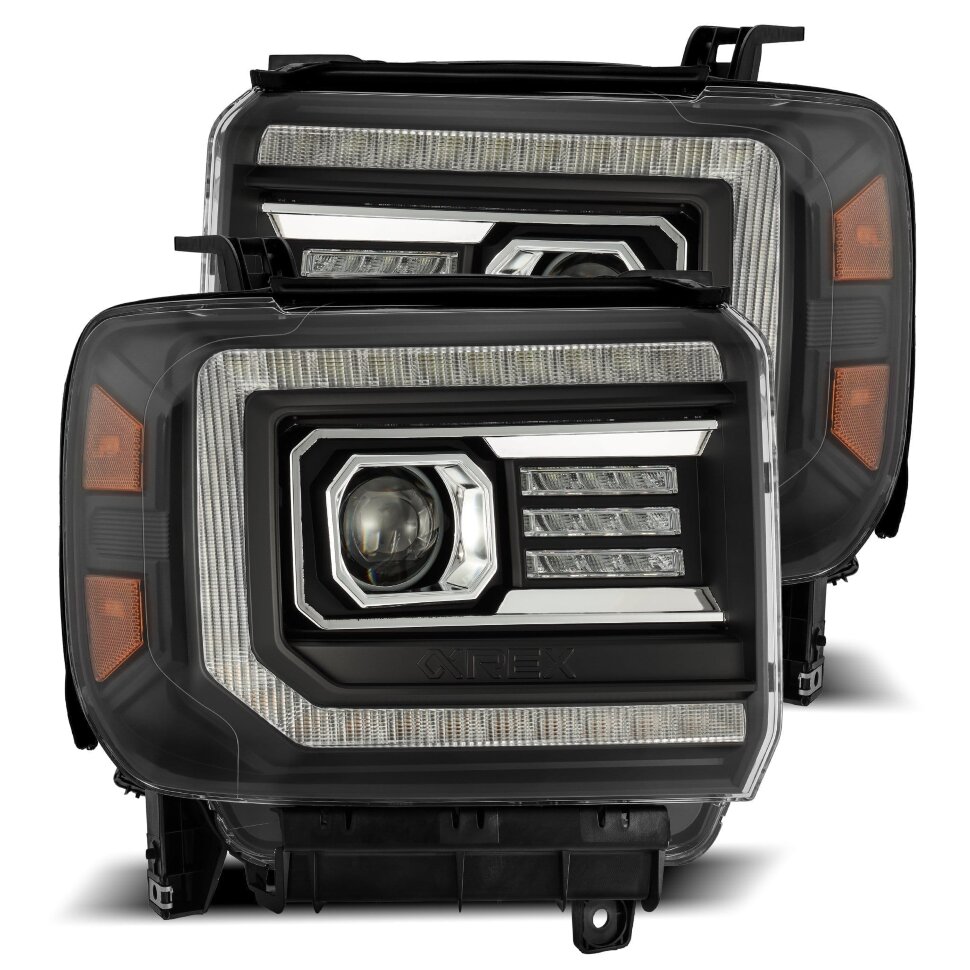Комплект передних Led фар GMC Sierra 1500/2500/Sierra 3500 14-18 LUXX-Series AlphaRex 880615
