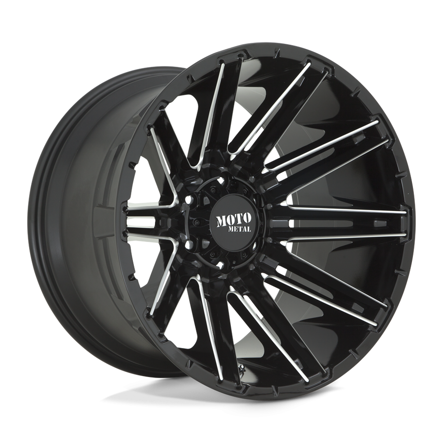 Колесный диск Moto Metal Kraken Gloss Black Milled 22x10 ET-18 MO99822063318N