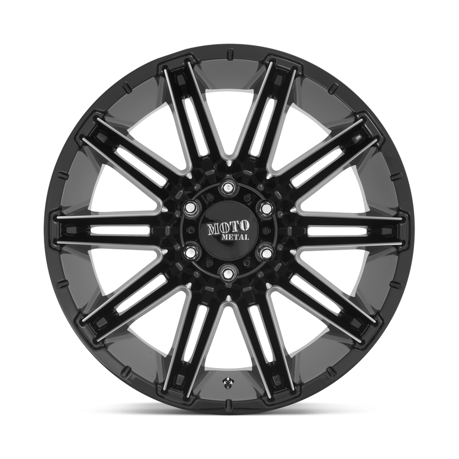 Колесный диск Moto Metal Kraken Gloss Black Milled 22x10 ET-18 MO99822063318N