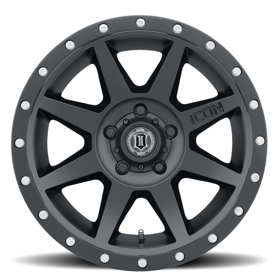 Icon Vehicle Dynamics 1817858347SB Rebound Wheel Satin Black 17x8.5