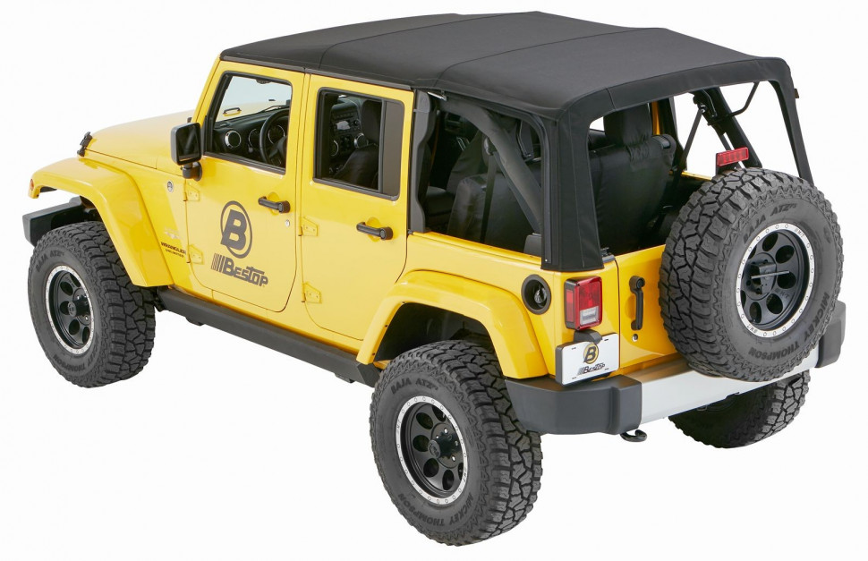 М`який дах софт Топ Jeep Wrangler JK 07-18 4 Door (Black Twill) Supertop NX Bestop 5482317