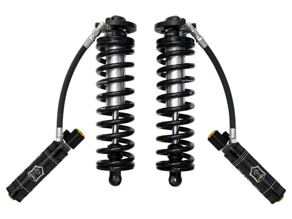 Icon Vehicle Dynamics 61721E 2.5 VS Remote Reservoir CDEV Front Coilover Reservoir Adjustable Shock Lift 4-5.5" Ford F-250/F-350 17-26 Pair
