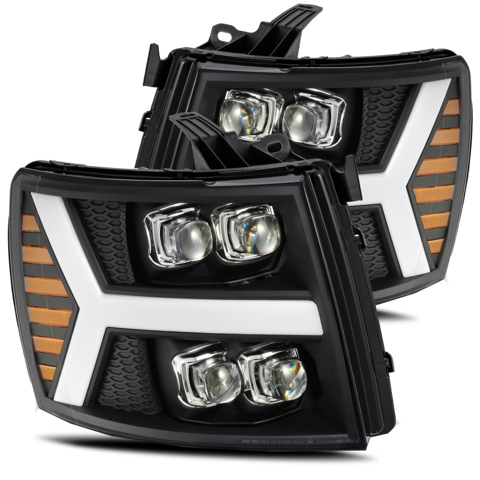 Комплект передних Led фар Chevrolet Silverado 1500/2500/3500 07-14 NOVA-Series AlphaRex 880209