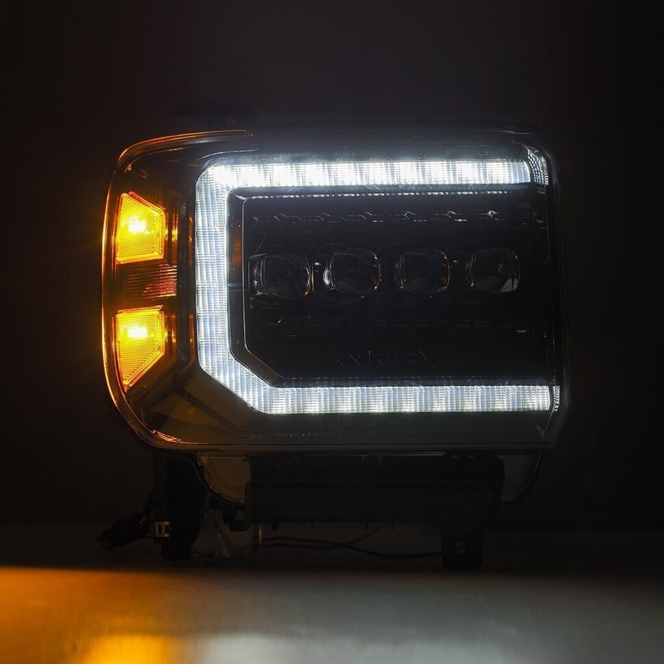 Комплект передніх Led фар GMC Sierra 1500/2500/Sierra 3500 14-18 NOVA-Series AlphaRex 880616