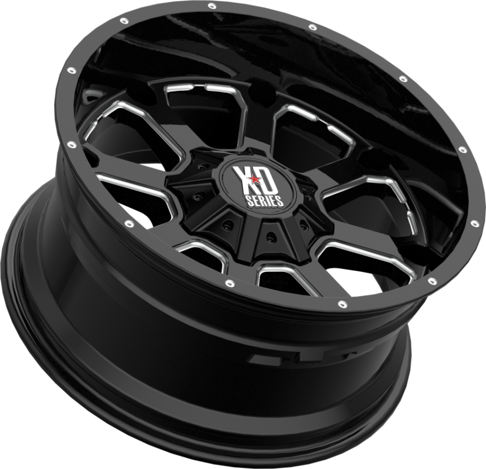 XD Wheels XD82529058325 Buck 25 Wheel Gloss Black Milled 20x9 +25
