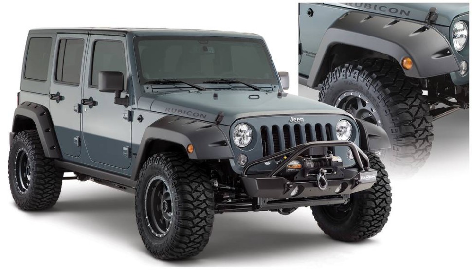 Розширювачі колісних арок Jeep Wrangler JK 07-18 перед 2шт. Pocket Style Bushwacker 10077-02