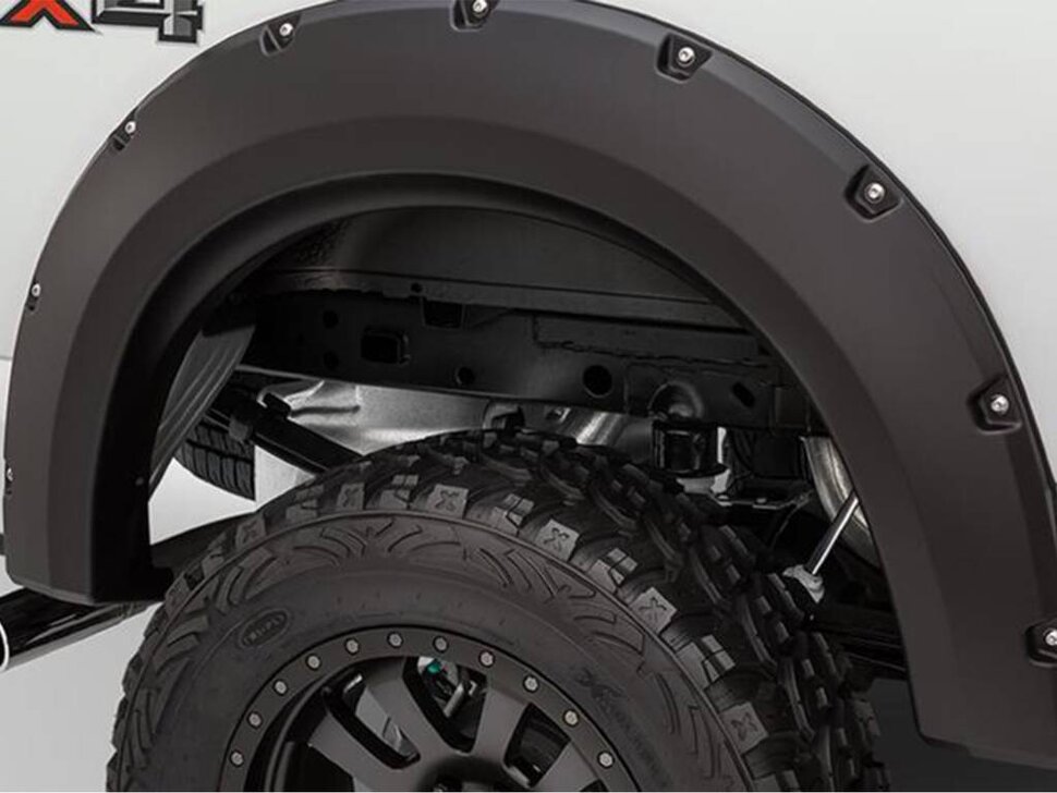 Bushwacker 40098-02 Max Coverage Fender Flares Set 2PC Rear Chevrolet Silverado 2500/3500 15-19