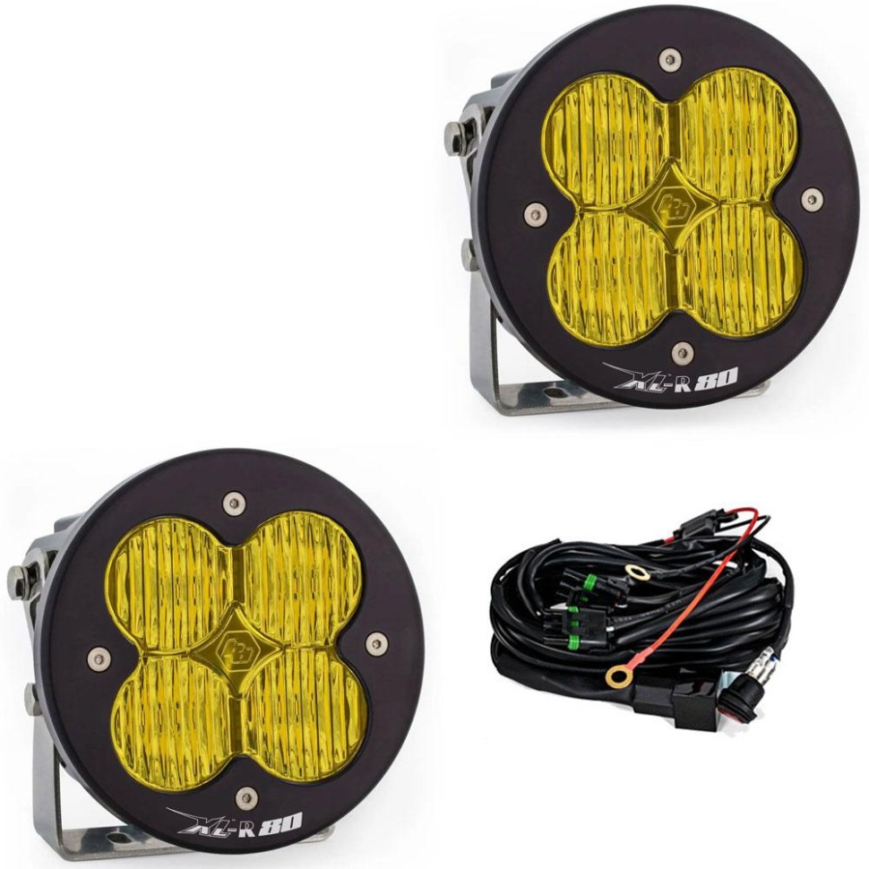 Комплект додаткових LED фар 5.24x5.24" Wide Cornering XL-R 80 Baja Designs 767815