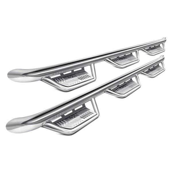 Боковые трубные пороги Ford F-250/F-350 99-16 Crew Cab Podium LG & SS N-FAB HPF99105CC-6-SS