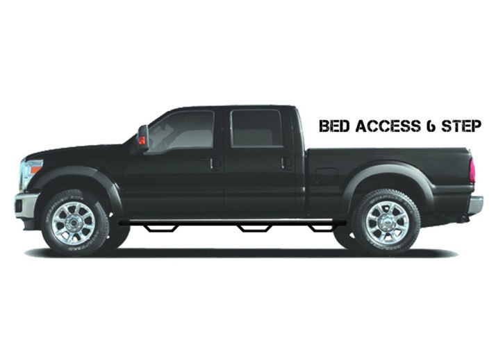 Боковые трубные пороги Ford F-250/F-350 99-16 Crew Cab Podium LG & SS N-FAB HPF99105CC-6-SS