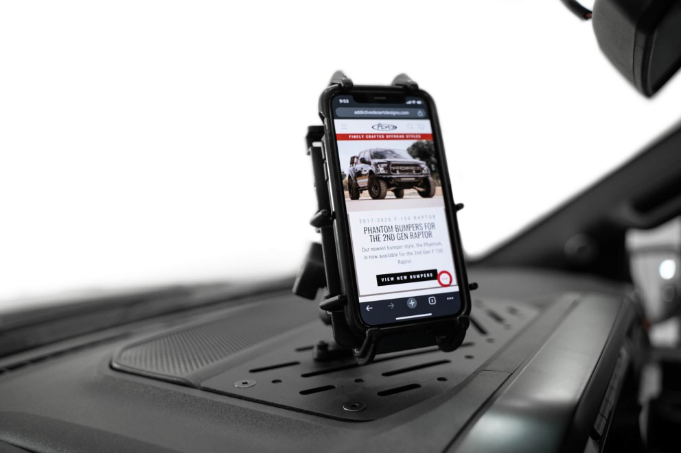 Addictive Desert Designs AC1901701NA Digital Device Dash Mount Ford F-150 21-23