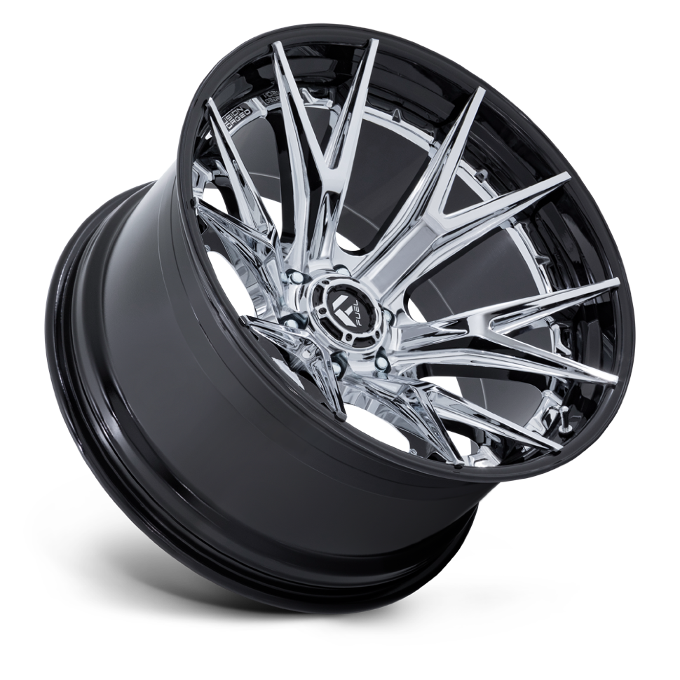 Fuel Off Road FC402PB24126344N Catalyst Wheel Chrome W/Gloss Black Lip 24x12 -44