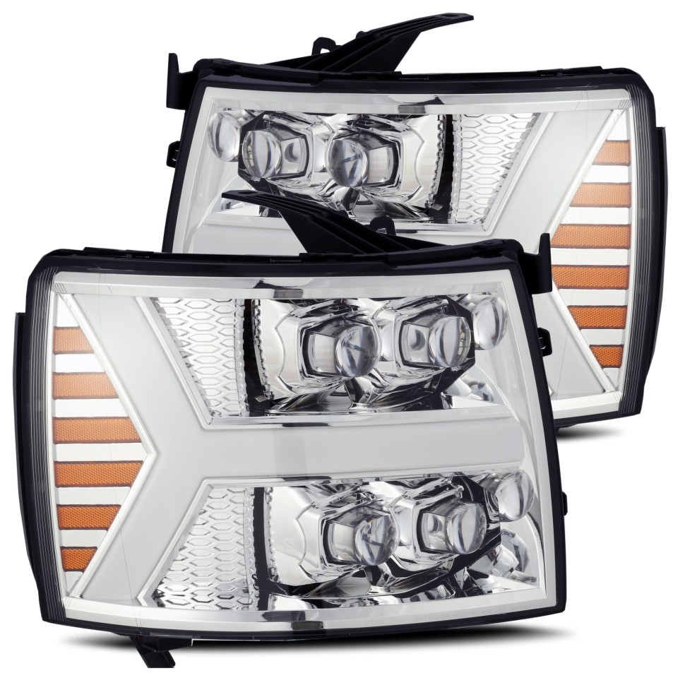 Комплект передних Led фар Chevrolet Silverado 1500/2500/3500 07-14 NOVA-Series AlphaRex 880207