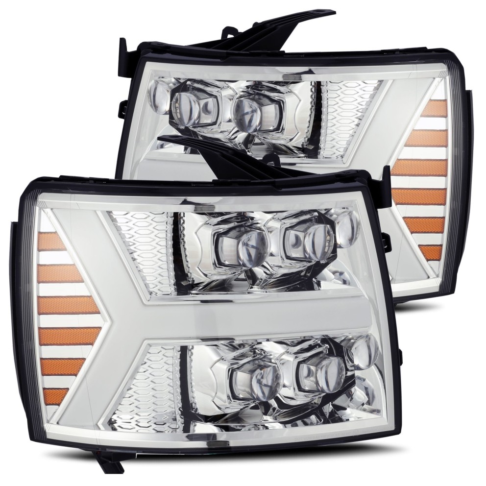 Комплект передних Led фар Chevrolet Silverado 1500/2500/3500 07-14 NOVA-Series AlphaRex 880207