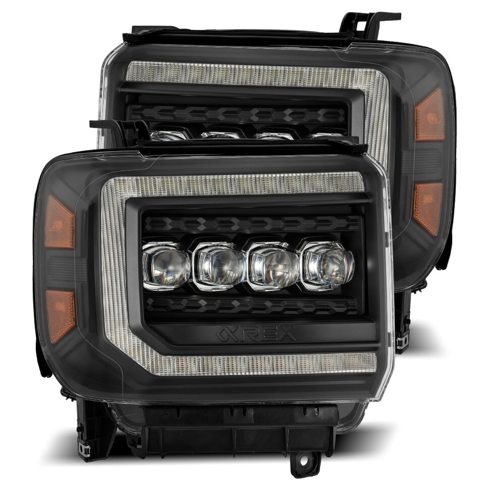 Комплект передніх Led фар GMC Sierra 1500/2500/Sierra 3500 14-18 NOVA-Series AlphaRex 880617