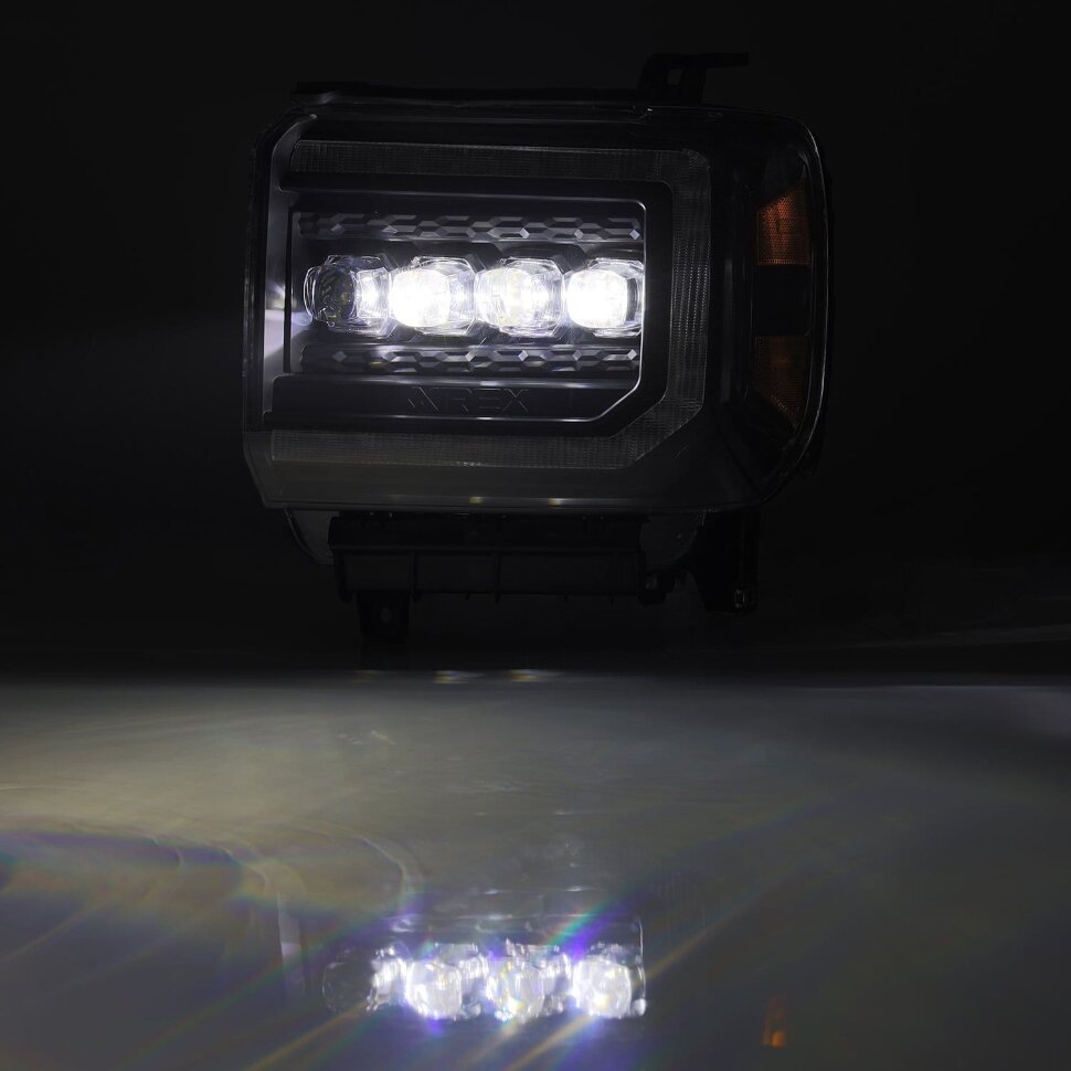 Комплект передніх Led фар GMC Sierra 1500/2500/Sierra 3500 14-18 NOVA-Series AlphaRex 880617