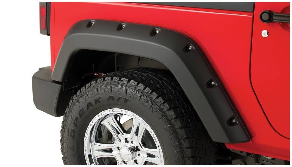 Bushwacker 10078-02 Pocket Style Fender Flares Set 2PC Rear Jeep Wrangler JK 07-18