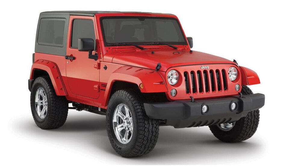 Bushwacker 10078-02 Pocket Style Fender Flares Set 2PC Rear Jeep Wrangler JK 07-18