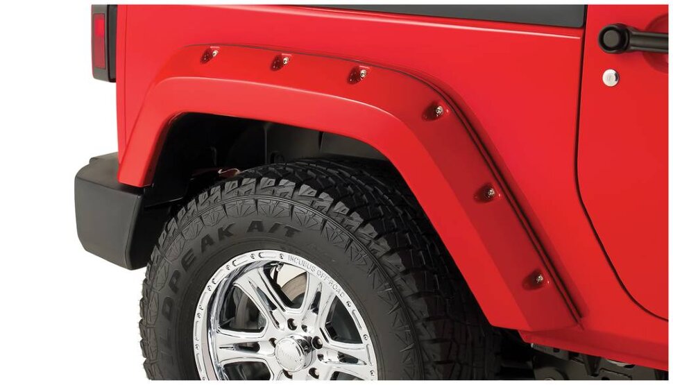 Bushwacker 10078-02 Pocket Style Fender Flares Set 2PC Rear Jeep Wrangler JK 07-18