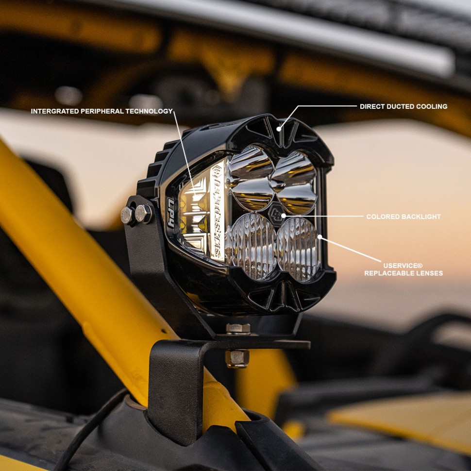 Комплект додаткових LED фар з підсвіткою 5.1" Driving/Combo LP4 Pro Baja Designs 297814