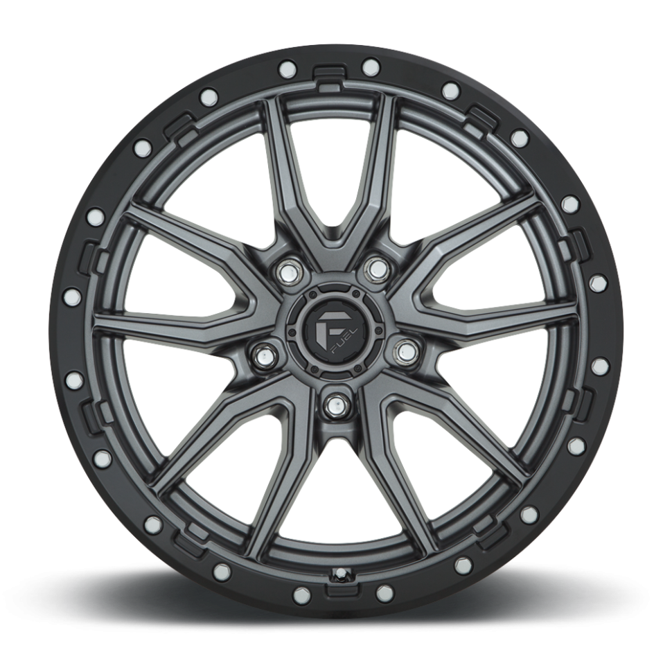 Колесный диск Fuel Off Road Rebel 5 Matte Gun Metal Black Bead Ring 17x9 ET+1 D68017905650