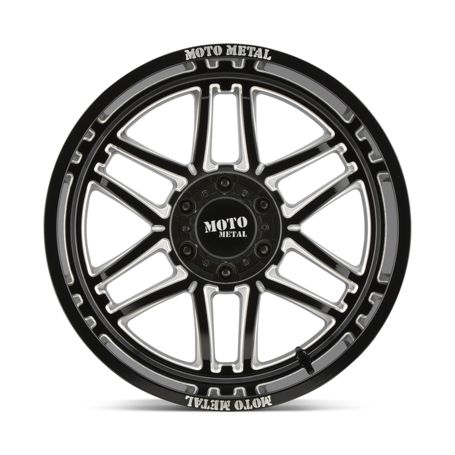 Колесный диск Moto Metal Folsom Gloss Black Milled 22x10 ET-18 MO99222087318N