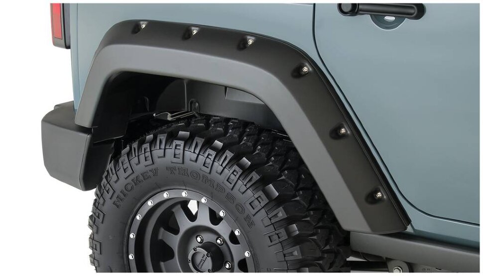 Bushwacker 10080-02 Pocket Style Fender Flares Set 2PC Rear Jeep Wrangler JK 07-18