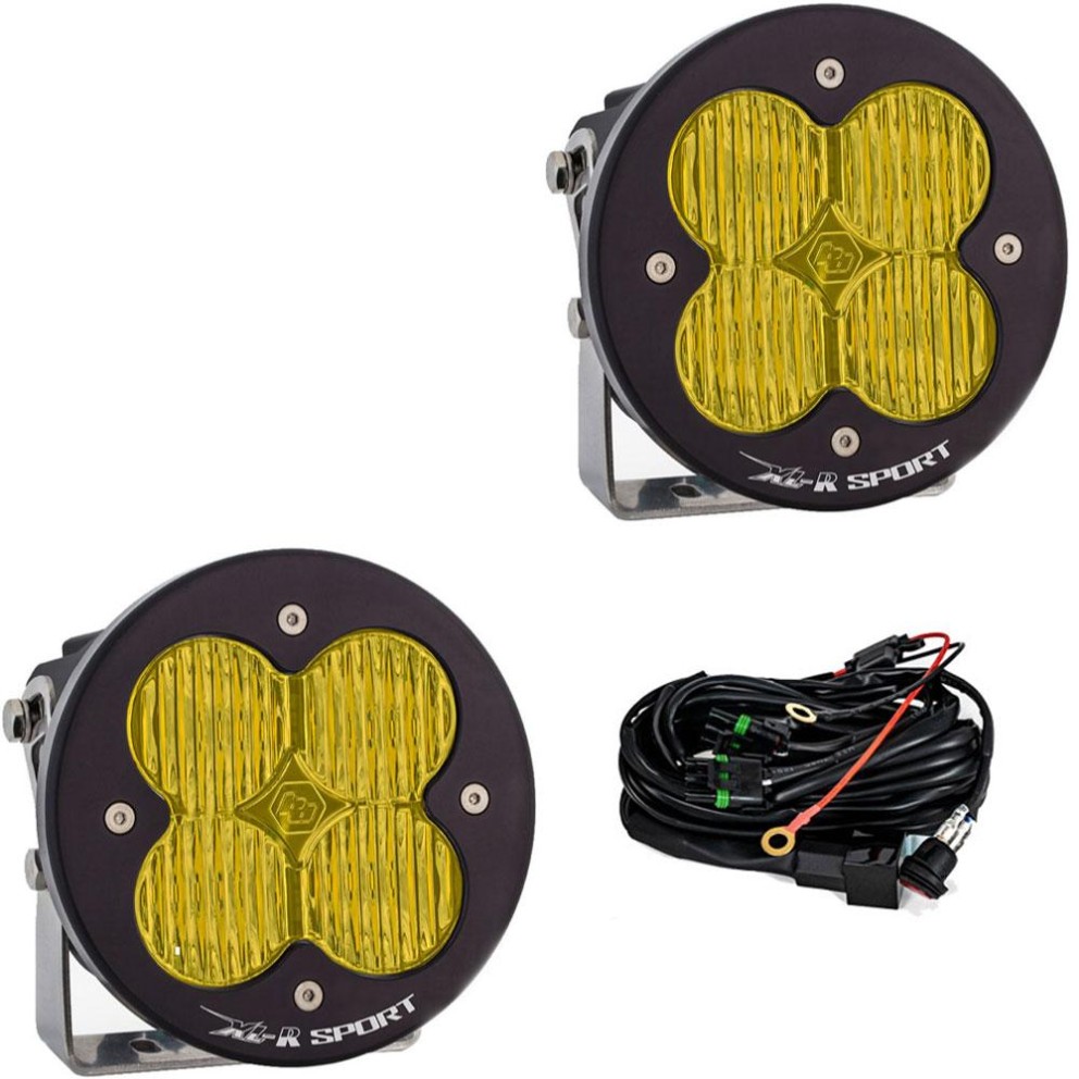 Baja Designs 577815 XL-R Sport 5.24x5.24" Wide Cornering LED Auxiliary Light Pod Pair